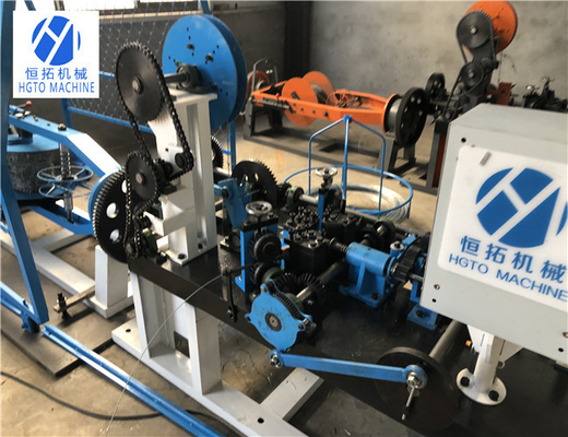 Mesin Manufaktur Kawat Berduri HGTO 3KW, Mesin Pagar Kawat Berduri Dilapisi PVC