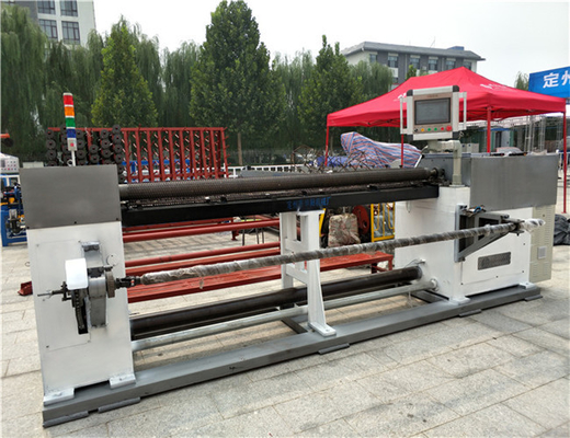 Mesin Diamond Mesh Otomatis CNC, Peralatan Wire Mesh Heksagonal 2-5 Ton
