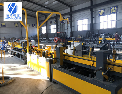 PLC Servo Motor Chain Link Fence Machine Anti Korosif Otomatis