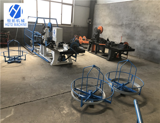 Mesin Manufaktur Kawat Berduri HGTO 3KW, Mesin Pagar Kawat Berduri Dilapisi PVC