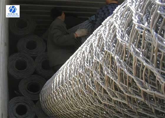 100mm Multiscene Hexagonal Wire Mesh Netting Stone Basket Tahan Korosi