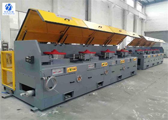 HGTO Steel SS Pulley Wire Drawing Machine PLC Otomatis Serbaguna