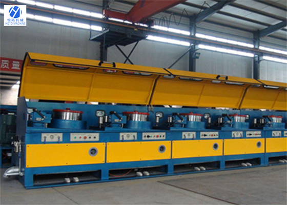 HGTO Steel SS Pulley Wire Drawing Machine PLC Otomatis Serbaguna